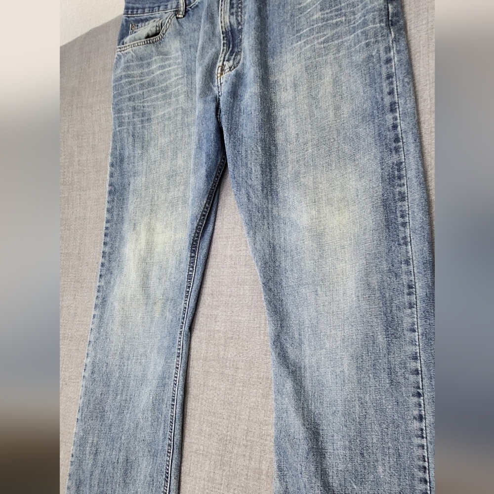 Wrangler Relaxed Bootcut 100% Cotton Denim Jeans. 36×30 - Picture 3 of 7